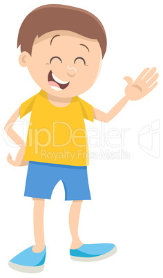 cute boy cartoon character