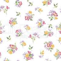 Floral ornamental  seamless pattern. Flower garden background. S