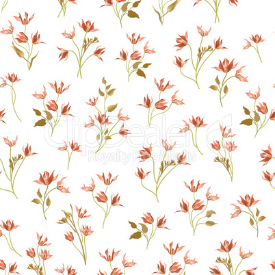 Floral ornamental seamless pattern. Flower garden background. Fl