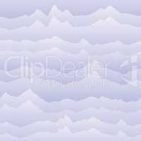 Abstract wavy mountain skyline background. Nature seamless patte