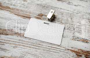 Blank plastic id card
