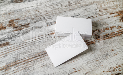 Photo of blank business cards