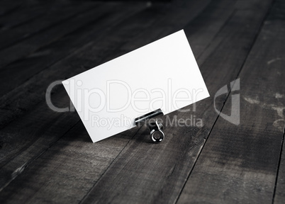 Blank name card