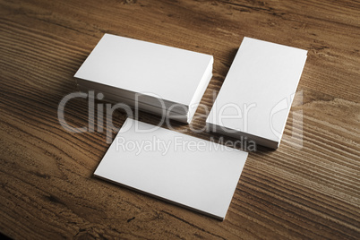 Blank business cards