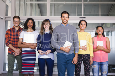 Portrait of confident colleagues