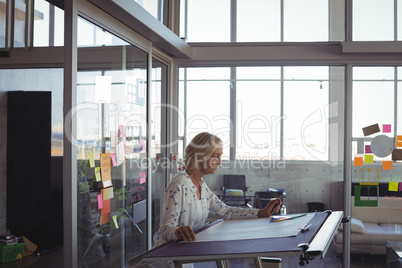 Businesswoman working in office