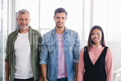 Portrait of smiling business people