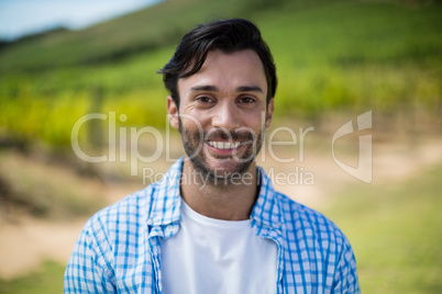 Portrait of smiling man