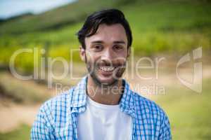 Portrait of smiling man