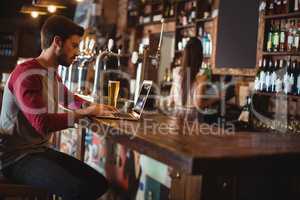 Man using laptop