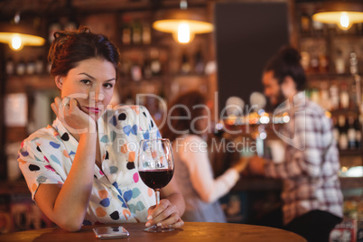 Upset woman ignoring affectionate couple