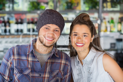 Portrait of happy friends