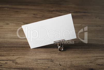 Blank business card