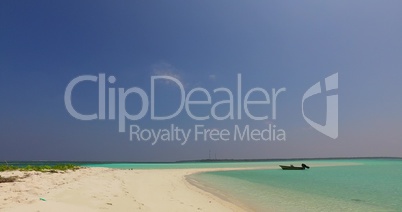 v02004 Maldives beautiful beach background white sandy tropical paradise island with blue sky sea water ocean 4k boat