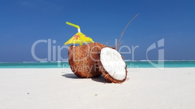 v02051 Maldives beautiful beach background white sandy tropical paradise island with blue sky sea water ocean 4k coconut