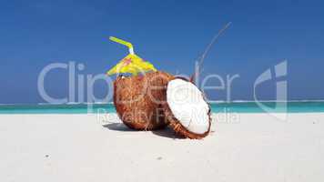 v02051 Maldives beautiful beach background white sandy tropical paradise island with blue sky sea water ocean 4k coconut