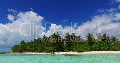 v02056 Maldives beautiful beach background white sandy tropical paradise island with blue sky sea water ocean 4k
