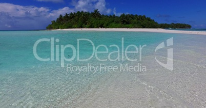 v02235 Maldives beautiful beach background white sandy tropical paradise island with blue sky sea water ocean 4k