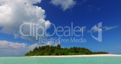 v02343 Maldives beautiful beach background white sandy tropical paradise island with blue sky sea water ocean 4k