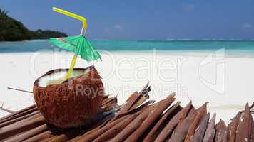 v02351 Maldives beautiful beach background white sandy tropical paradise island with blue sky sea water ocean 4k coconut