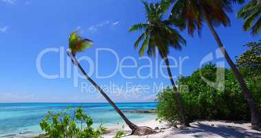 v02354 Maldives beautiful beach background white sandy tropical paradise island with blue sky sea water ocean 4k