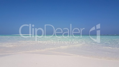 v02383 Maldives beautiful beach background white sandy tropical paradise island with blue sky sea water ocean 4k