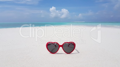 v02441 Maldives beautiful beach background white sandy tropical paradise island with blue sky sea water ocean 4k sunglasses