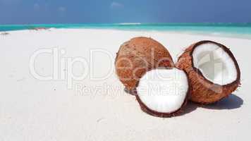 v02451 Maldives beautiful beach background white sandy tropical paradise island with blue sky sea water ocean 4k coconut