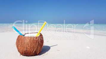 v02471 Maldives beautiful beach background white sandy tropical paradise island with blue sky sea water ocean 4k coconut