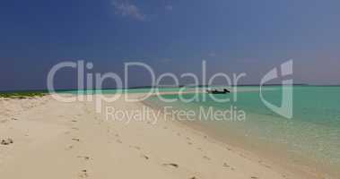 v02930 Maldives beautiful beach background white sandy tropical paradise island with blue sky sea water ocean 4k boat