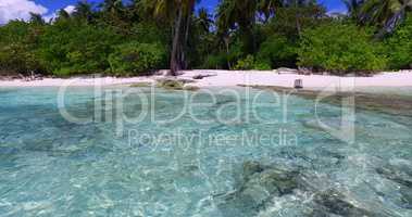 v02946 Maldives beautiful beach background white sandy tropical paradise island with blue sky sea water ocean 4k