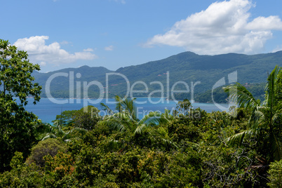 Bucht auf den Seychellen