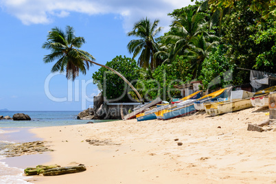 Bucht auf den Seychellen