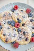 Pfannkuchen mit Blaubeeren