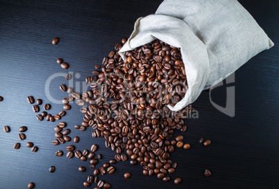 Coffee beans on the table