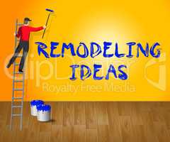 Remodeling Ideas Shows Diy Improvement Suggestions 3d Illustrati