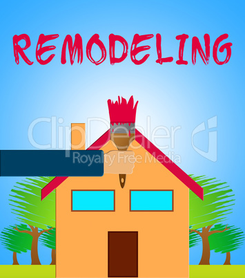 House Remodeling Meaning Home Remodeler 3d Illustration