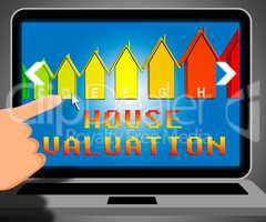 House Valuation Representing Current Price 3d Illustration