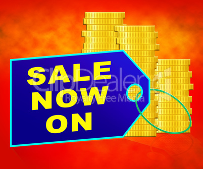 Sale Now On Message Internet Discounts 3d Illustration