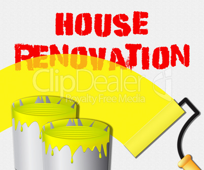 House Renovation Displays Home Improvement 3d Illustration