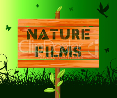 Nature Films Means Environment Movies 3d Illustration