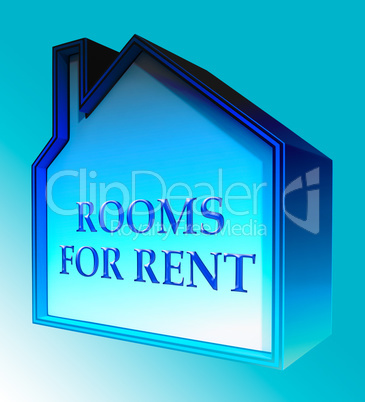 Rooms For Rent Shows Real Estate 3d Rendering