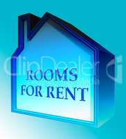 Rooms For Rent Shows Real Estate 3d Rendering