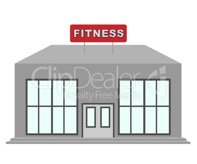 Fitness Center Means Work Out 3d Illustration