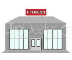 Fitness Center Means Work Out 3d Illustration