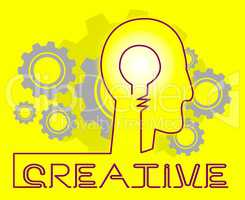 Creative Cogs Shows Ideas Imagination And Concepts