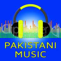 Pakistani Music Means Pakistan Songs 3d Illustration