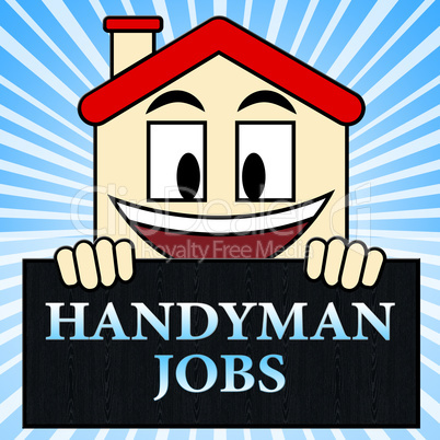 Handyman Jobs Shows House Repair 3d Illustration