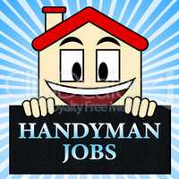 Handyman Jobs Shows House Repair 3d Illustration