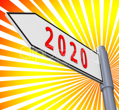 Two Thosand Twenty Meaning 2020 3d Illustration